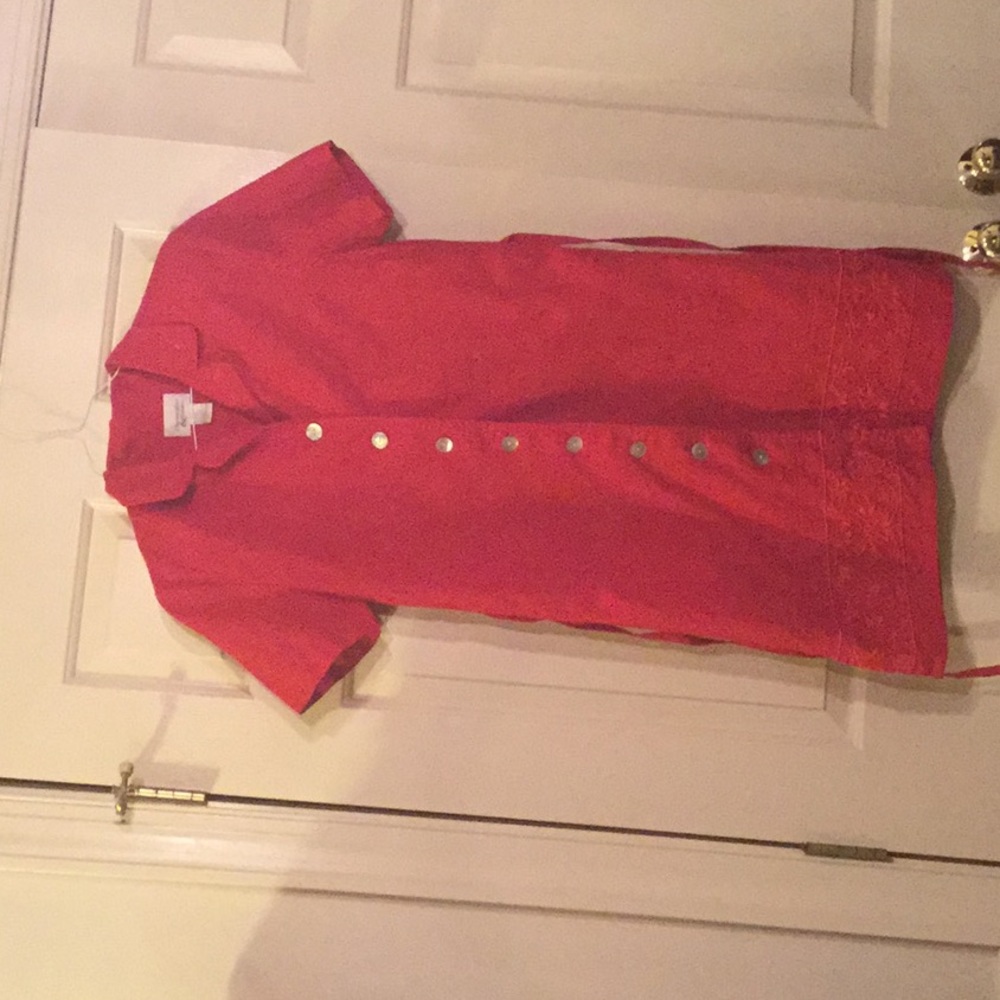 Red Casual Christopher & Banks Dress
